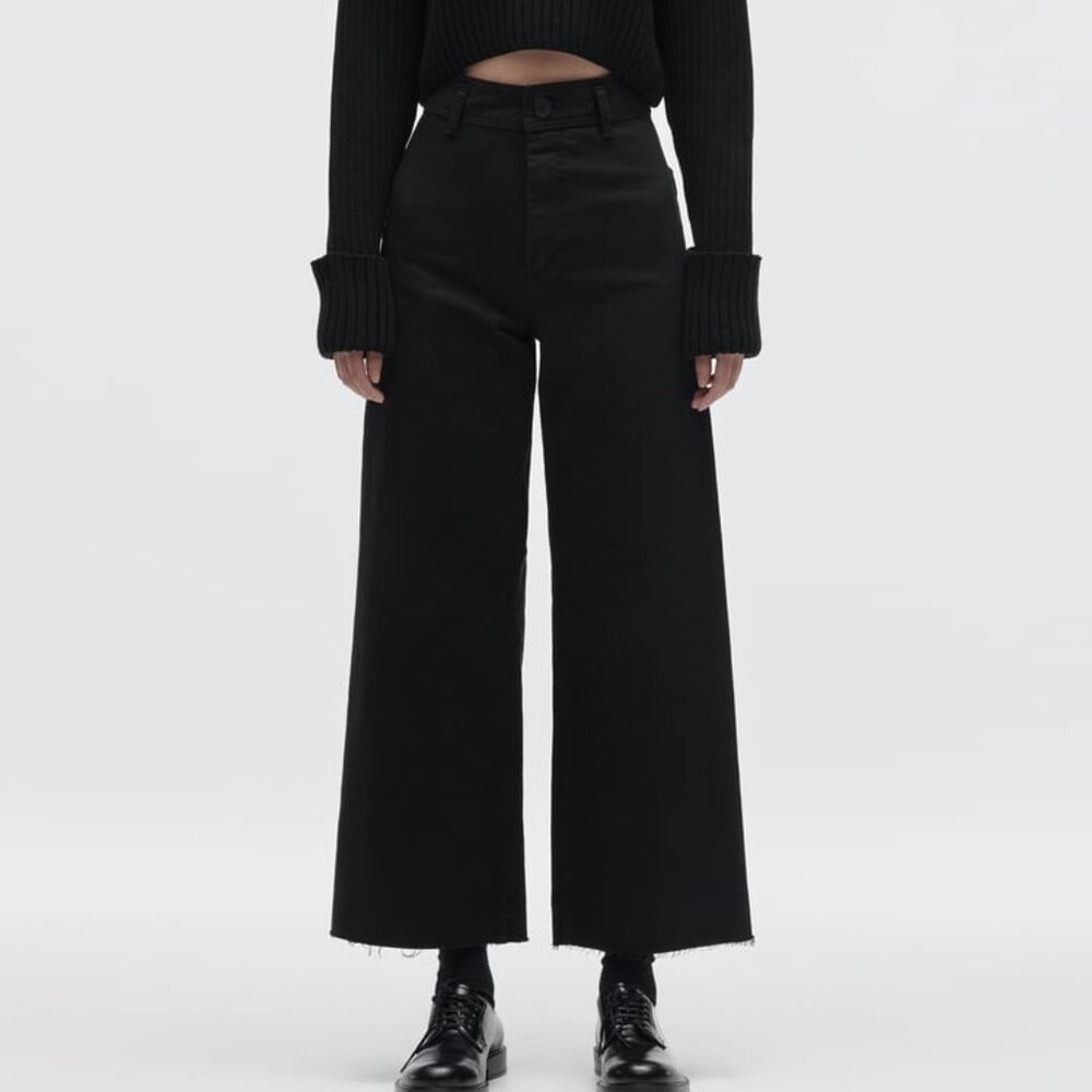 zara marine jeans in black